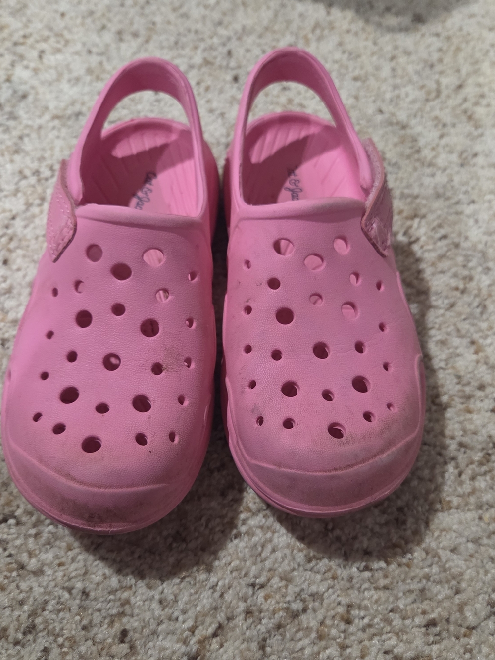 Cat & Jack Kids Pink Slip-On Clog Shoes
